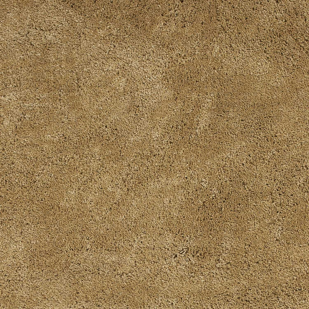 HomeRoots 8'x10' Gold Hand Woven Indoor Shag Area Rug