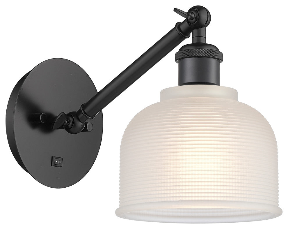 Innovations 317-1W-BK-G411-LED 1-Light Sconce, Matte Black