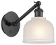 Innovations 317-1W-BK-G411-LED 1-Light Sconce, Matte Black