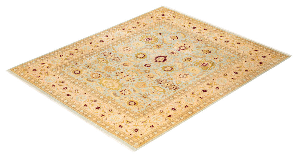 Mogul, One-of-a-Kind Hand-Knotted Area Rug Light Blue, 8' 2" x 10' 1"