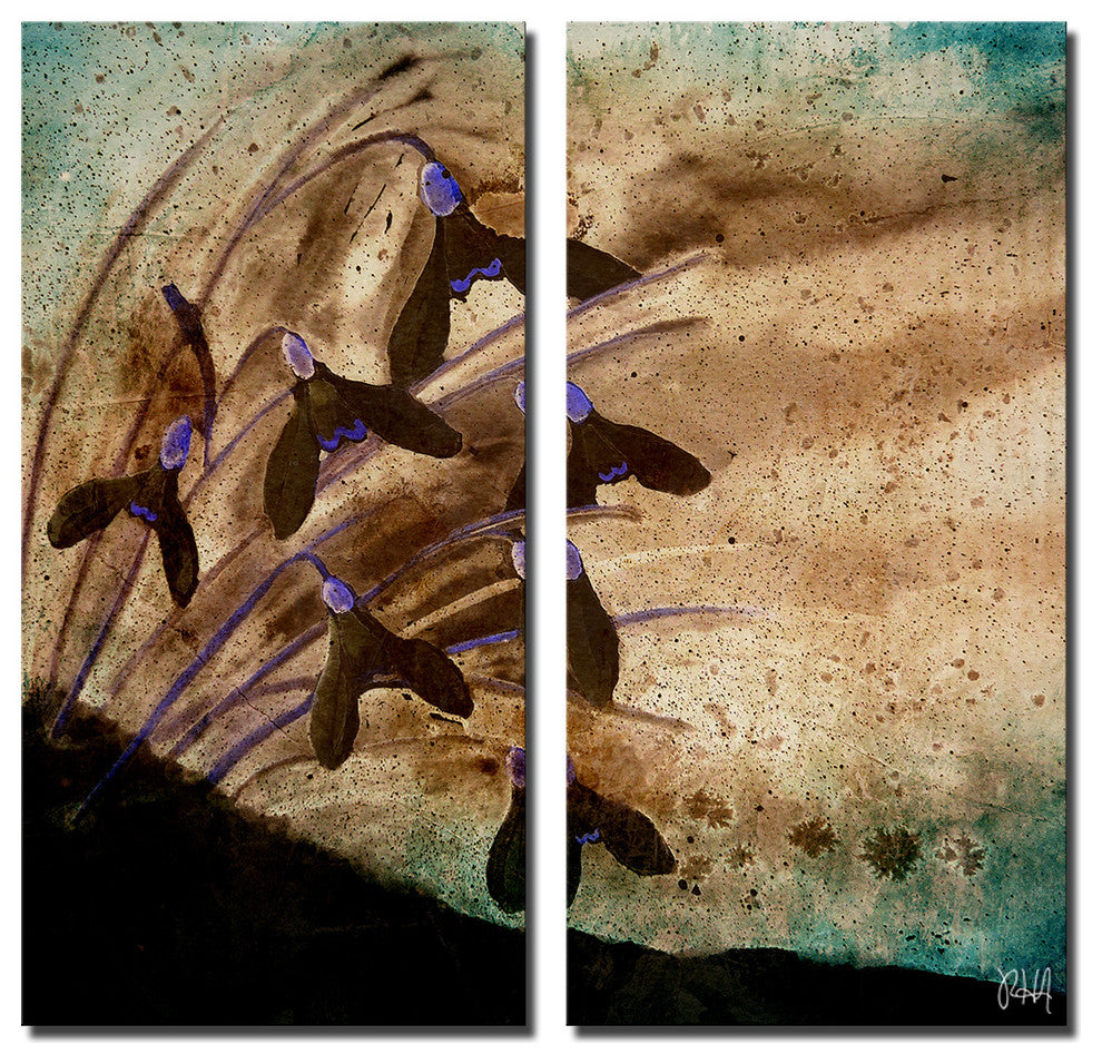 Painted Petals XV Canvas Art, 5-Piece Set 2-Panels