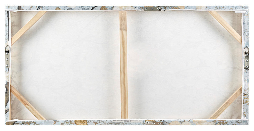 Madison Park Luminous Bloom Gold Foil Floral Canvas Wall Art