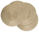 DII Metallic Gold Round PP Woven Placemat, Set of 4