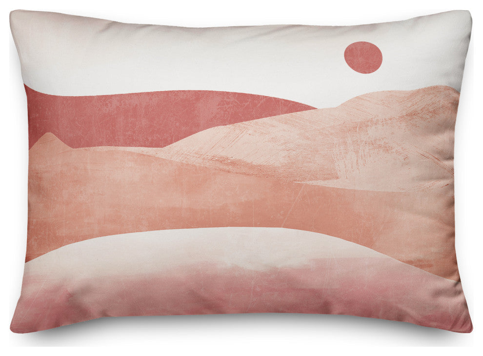 Blush Desert Landscape 14x20 Spun Poly Pillow