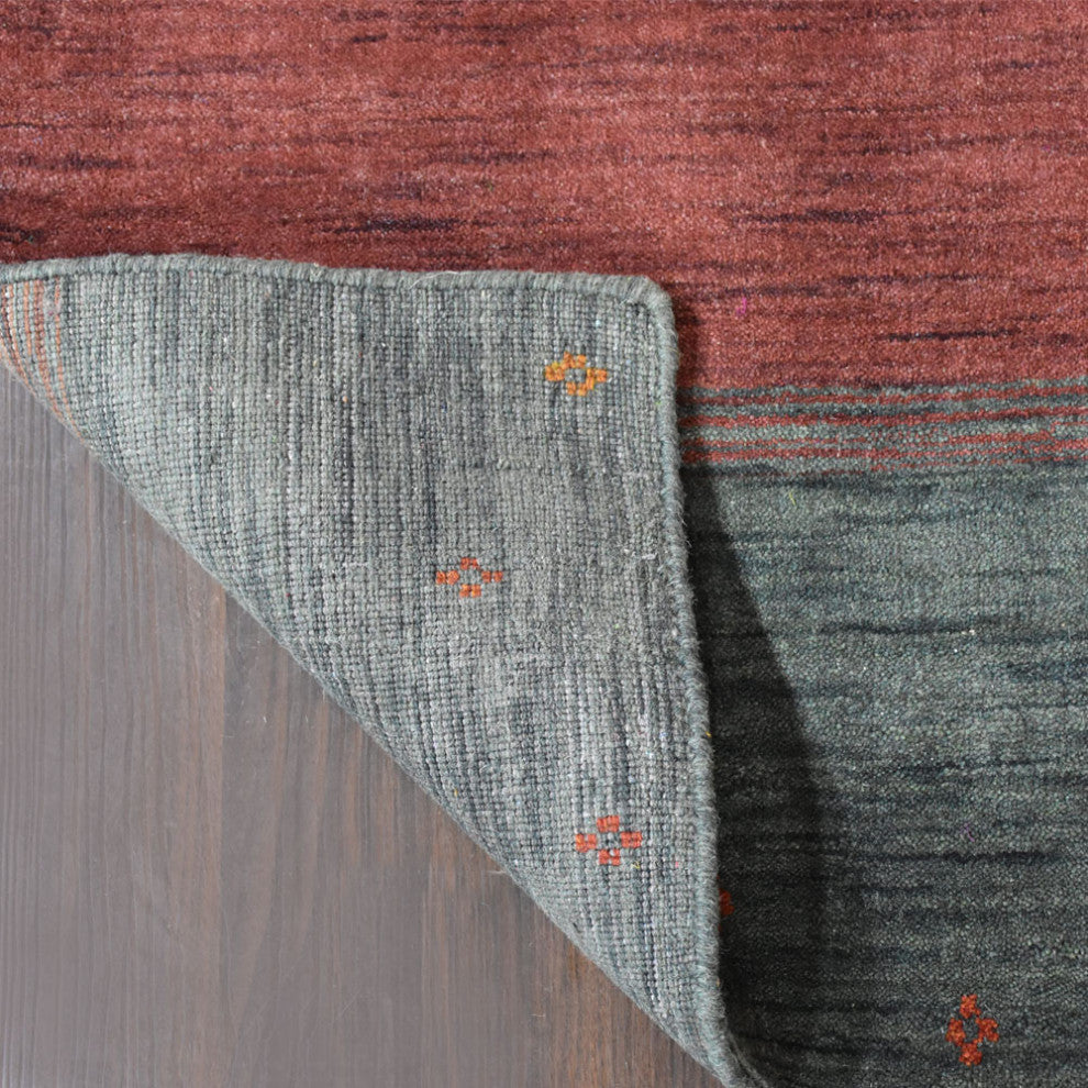 HAND KNOTTED LOOM WOOL ECO - FRIENDLY AREA RUGS - Multicolor,Contemporary