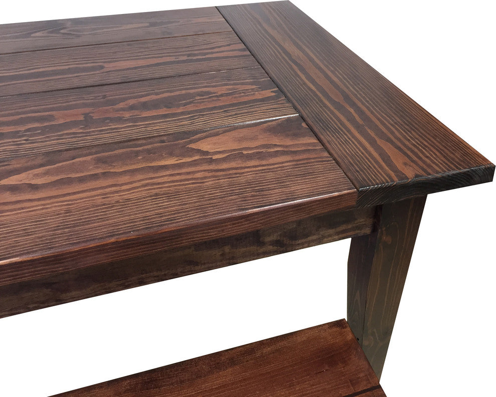 Red Mahogany Lodge Table, 42"
