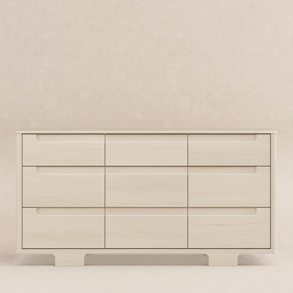 Yuzu 9-Drawer Assembled Dresser, Washed Natural