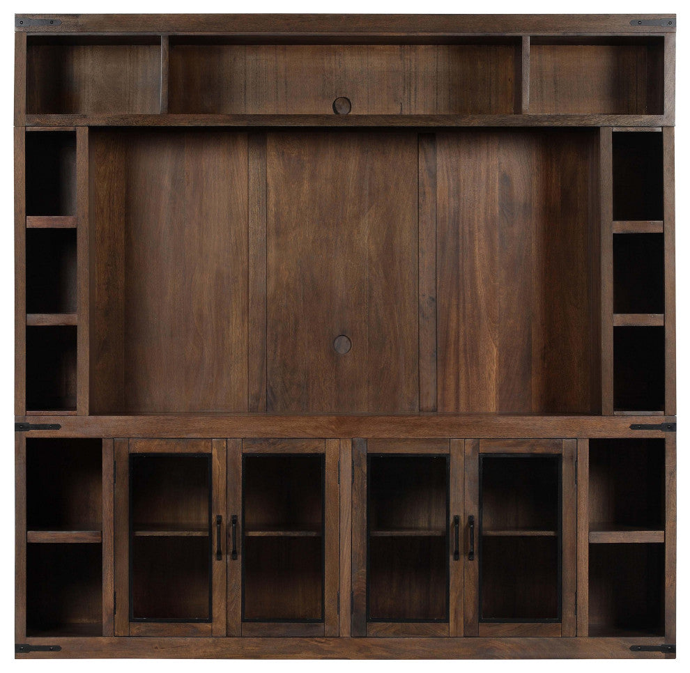 Waylon Rustic Brown Entertainment Center - Brown