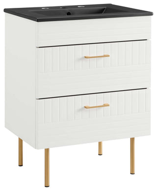 Daybreak 24" Bathroom Vanity, White Black