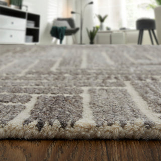 Weave & Wander Saena Taupe/Natural Rug, 8'x8' Round