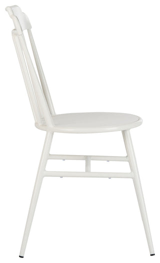 Safavieh Broderick Stackable Outdoor Side Chair, Matte White