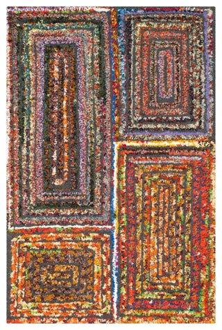 Safavieh Nantucket 9' X 12' Hand Tufted Cotton Wool Rug in Charcoal