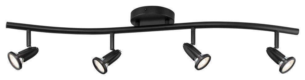 Cobra LED Wall or Ceiling Spotlight Bar in Black