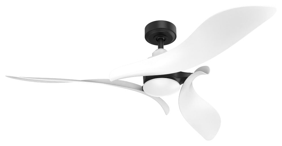 54 in. Indoor White Modern Ceiling Fan with Light