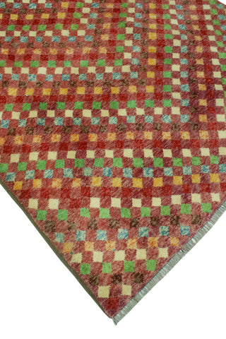 Balochi Bella Rose/Green Rug, 4'11x8'0