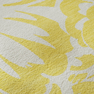 Premium Machine Washable Mayfield AMF551 Yellow 3' x 5' Rug