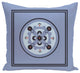 Kaleidoscope Geometric Print Pillow, Cornflower, 26"x26"