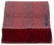 Alpaca Striped Herringbone Throw Blanket, All Natural, Red