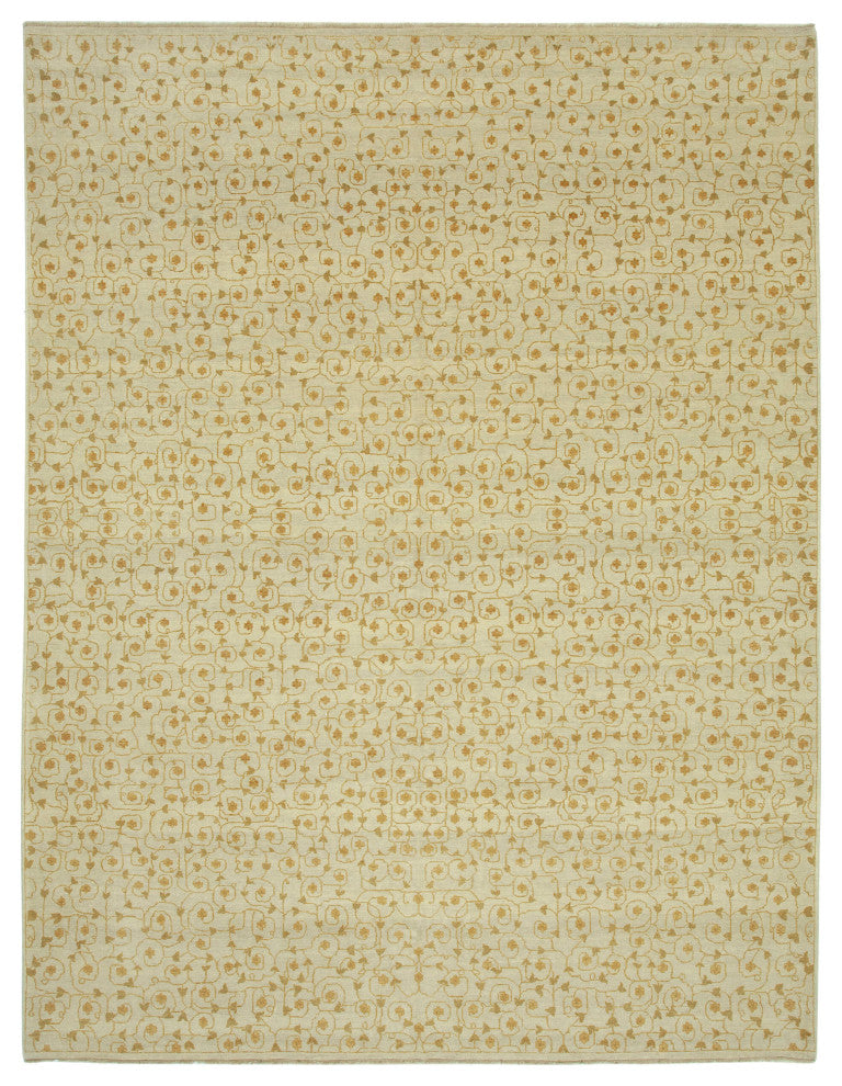 Rug N Carpet - Hand-Knotted Oriental 10' 1" x 13' 1" Unique Oushak Area Rug