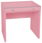 SlayStation Mini Vanity Table with 2 Diamond-Style Knobs, Pink