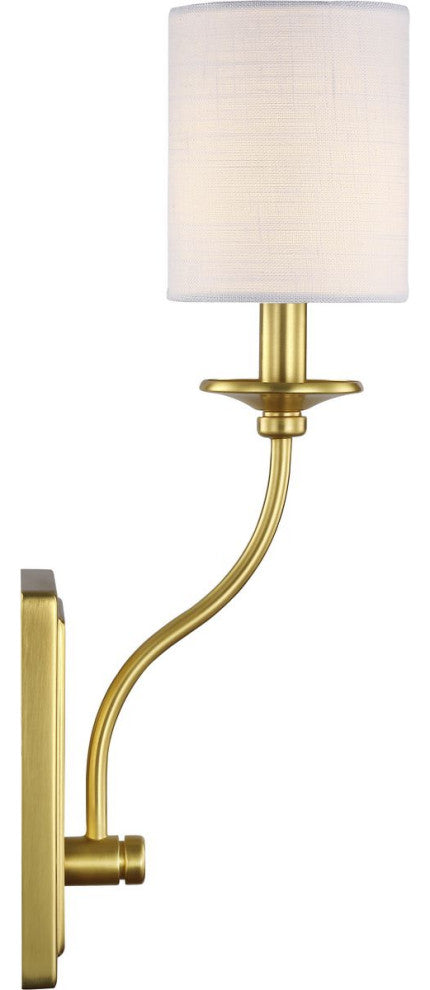Bonita Collection Satin Brass 1-Light Wall Sconce