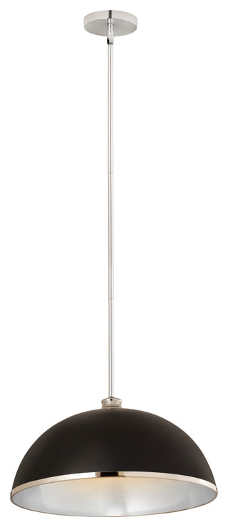 Zlite 1004P20-MB-CH 1-Light Pendant, Matte Black