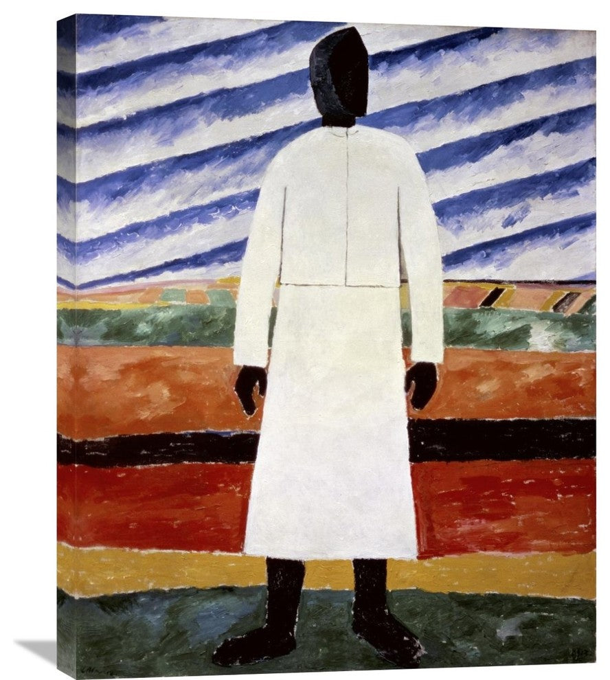 "Farmer" Stretched Canvas Giclee by Kazimir Malevich, 24"x30"