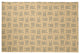 Criss Cross Bunnies Easter Chenille Rug, Corn Yellow, 4'x6'