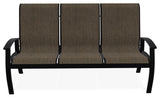 Belle Isle Sling 3-Seat Outdoor Sofa, Kora/Black