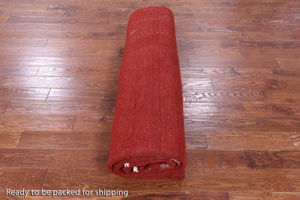 8' 11" X 11' 8" Persian Gabbeh Handmade Wool Rug Q11358