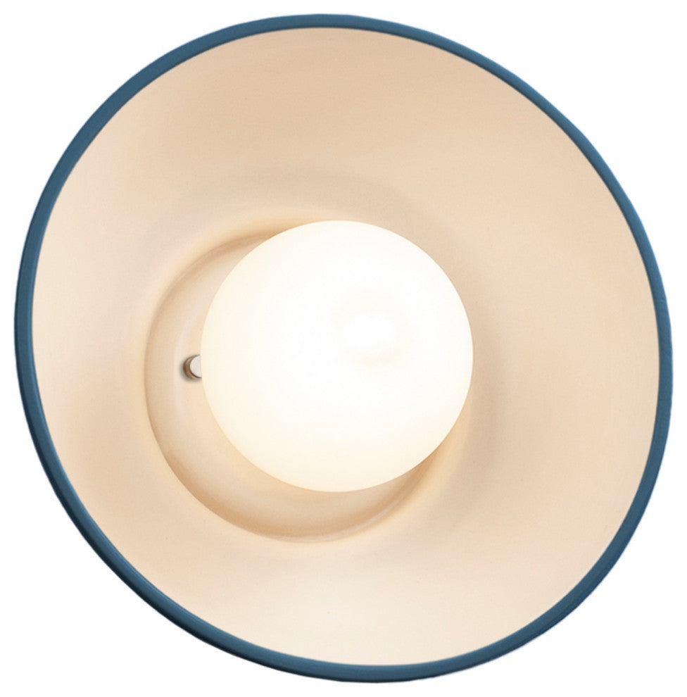 Coupe Wall Sconce, Midnight Sky/Matte White