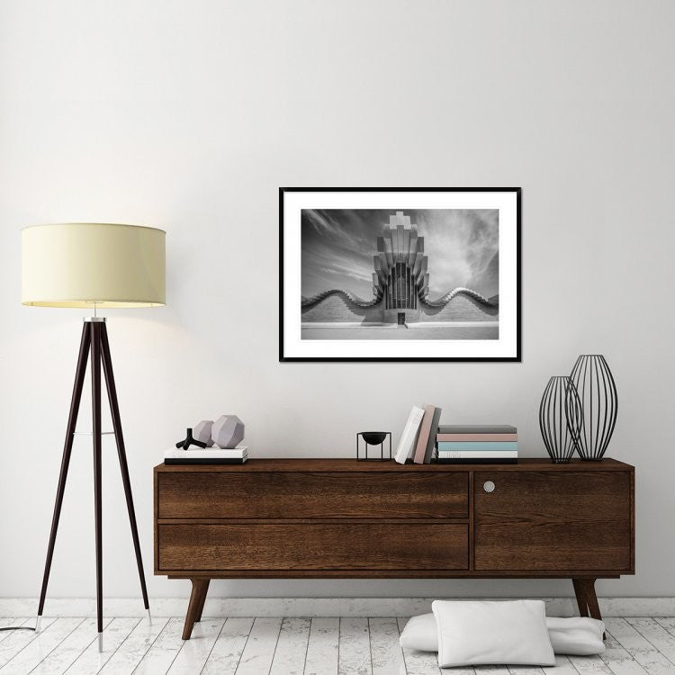 "Ysios Winery" Framed Digital Print by Luc Vangindertael (laGrange), 44x32"