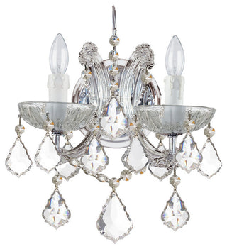 Crystorama Lighting Group 4472-CL-MWP Maria Theresa 2 Light 13" - Polished