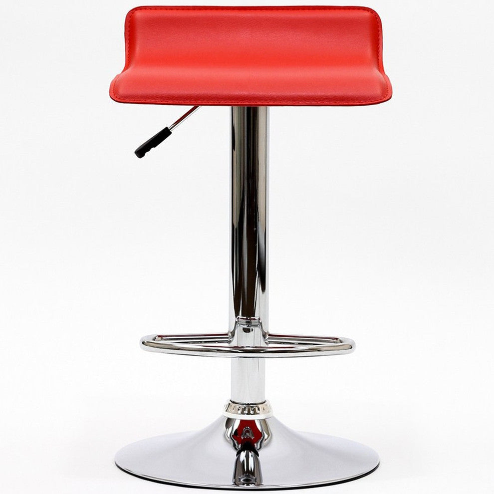 Modern Contemporary Dining Kitchen Bar Stool Red