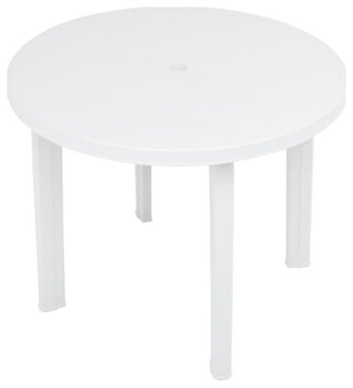 vidaXL Bistro Table Outdoor Side Table Garden Table for Camping Plastic White