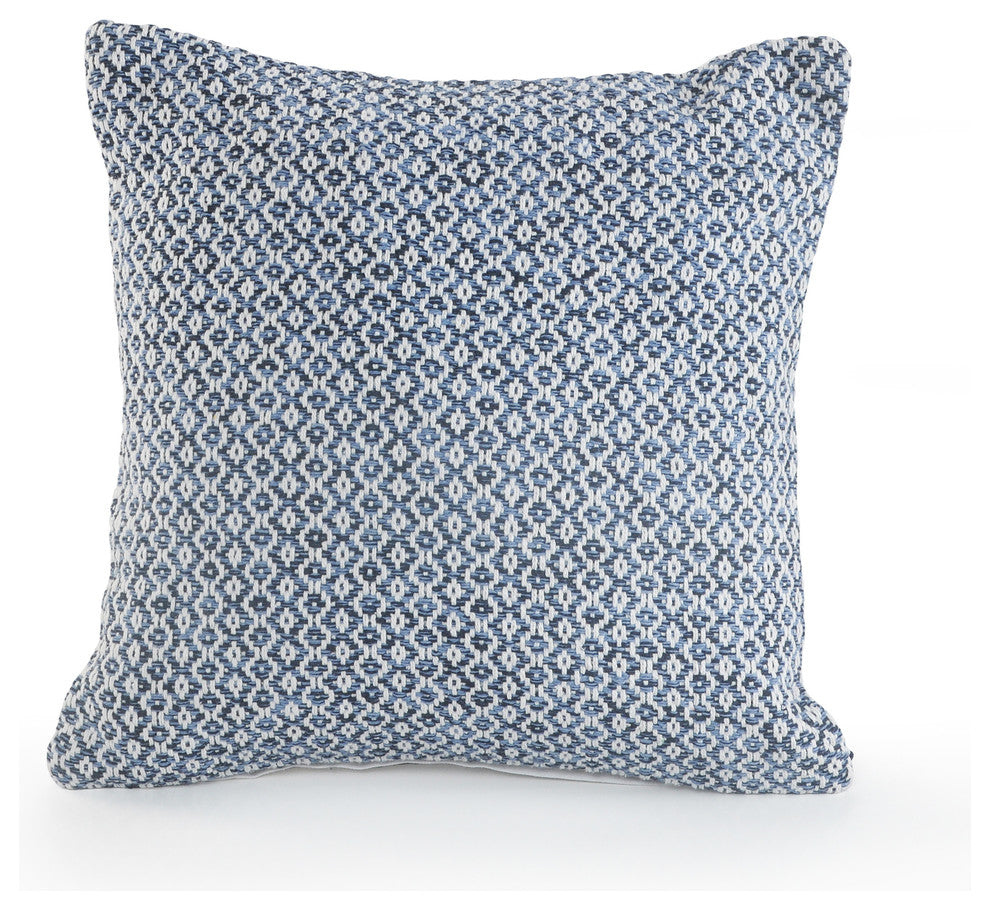 Blue Diamond Throw Pillow