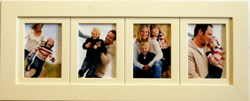 Collage Picture Frame 4-Opening Ivory Frame, 5x7