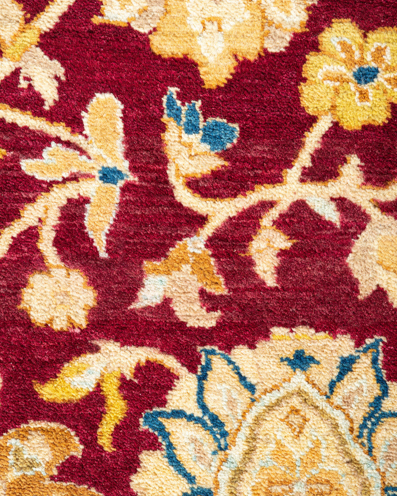 Mogul, One-of-a-Kind Hand-Knotted Area Rug Red, 6'2"x9'2"