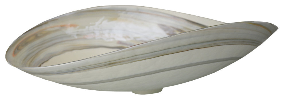 Sorrento Murano Glass Bathroom Sink, Abalone