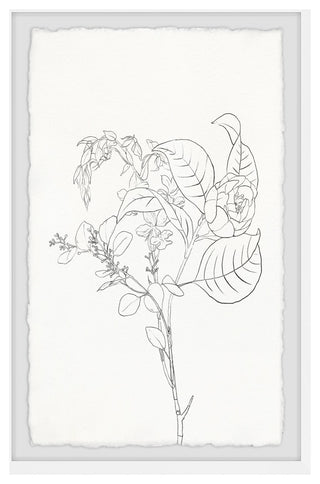 "Propagating Foliage" Framed Painting Print, 24x36
