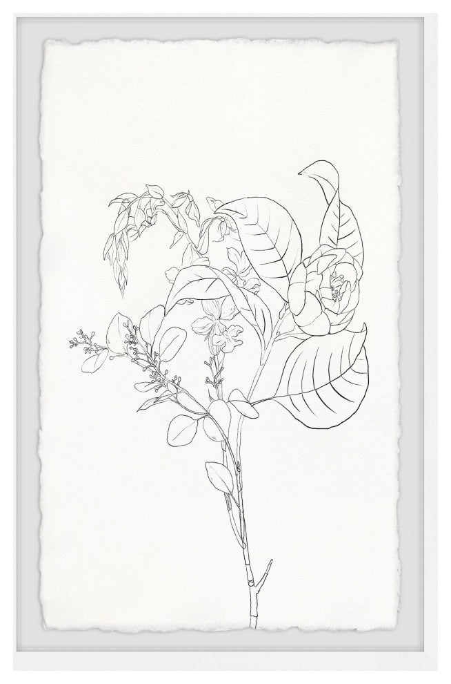 "Propagating Foliage" Framed Painting Print, 24x36