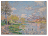 Monet 'Spring By The Seine' Canvas Art, 19 x 14