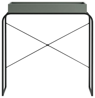 Yazzy 33.25" Rectangle Wood Console Table With Raised Edges, Sage Green