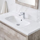 OVE Decors Aeryn 40" Burnt Oak Vanity With White Ceramic Top