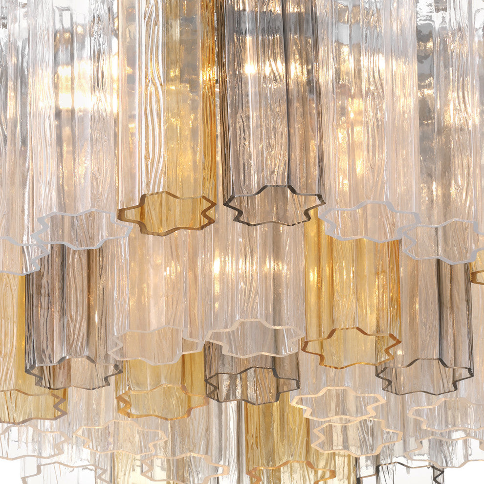 Crystorama Lighting Group ADD-321-AU Addis 7 Light 22"W Flush - Polished Chrome