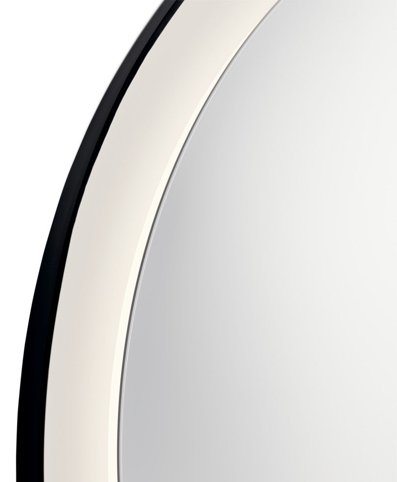 Ryame 31.5" Matte Black Mirror LED