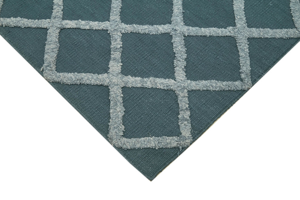 Rug N Carpet - Hand-knotted Modern Design 8' 7'' x 10' 0'' Wool Unique Kilim Rug