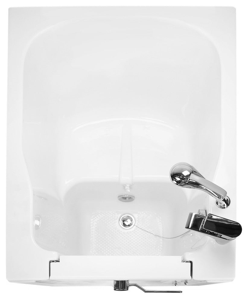 Ella Front Entry 32"x40" Acrylic Soaking Walk-In Bathtub, Outswing Door, Faucet