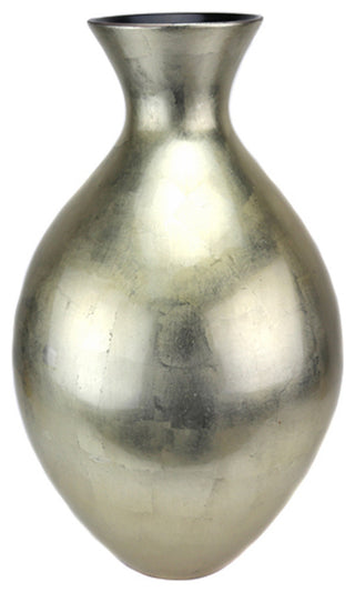 Regal Ceramic Vase Glazed Gold