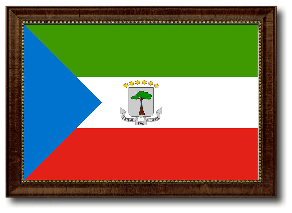 Equatorial Guinea Country Flag Canvas Print, 27"x39"